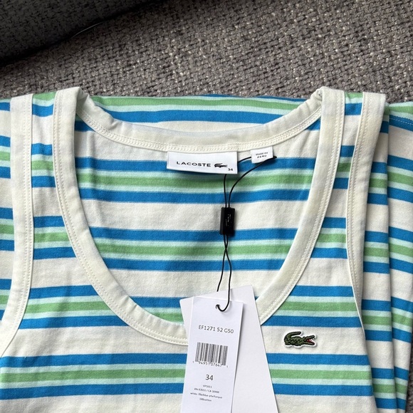 BNWT Lacoste Striped Cotton Dress β Size 34 - Picture 10 of 10